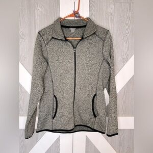055. Eddie Bauer Full Zip Fleece Jacket Medium